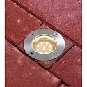 Paulmann LED Floor recessed luminaire SPECIAL LINE set, round, 1,2W, 2700K, 230V, 110mm, stainless steel