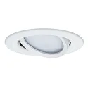 Paulmann Paulmann Recessed luminaire LED Coin Slim, IP23, round, 6,8W, set of 1 dimmable and swiveling, white