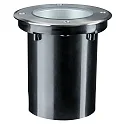 Paulmann Paulmann Plug&Shine Floor recessed luminaire IP67 6W 24V silver swiveling, 609lm, 3000K, 38° swivel range