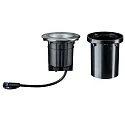 Paulmann Paulmann Plug&Shine Floor recessed luminaire IP67 6W 24V silver swiveling, 609lm, 3000K, 38° swivel range