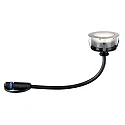 Paulmann Paulmann Plug&Shine Floor recessed luminaire FLOOR ECO, IP65, 24V, 1.3W 3000K 50lm 90°, dimmable, silver