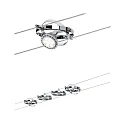 Paulmann Paulmann Wire system Cardan chrome with 4 spots, excl. lamp, max. 10W GU5,3