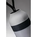 table lamp CLUTCH round, Bluetooth controllable, with USB charging function IP44, grey dimmable