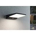 Paulmann solar wall luminaire RONAS with motion detector IP44, dark grey 