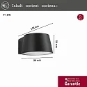 Paulmann outdoor wall luminaire CAPEA LED standard IP44, grey 