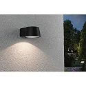 Paulmann outdoor wall luminaire CAPEA LED standard IP44, grey 