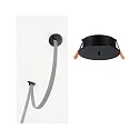 Paulmann cover ULine DRILL HOLE BLEND round, mechanical, built-in version, black matt