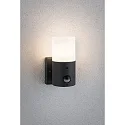 Paulmann outdoor wall luminaire TUBS PIR cylindrical, with motion detector, switchable E27 IP44, grey, matt 
