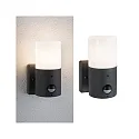 Paulmann outdoor wall luminaire TUBS PIR cylindrical, with motion detector, switchable E27 IP44, grey, matt 