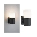 Paulmann outdoor wall luminaire TUBS cylindrical, switchable E27 IP44, grey, matt