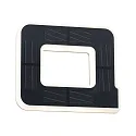 illuminated house number IP44, black 