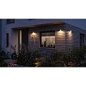 Paulmann outdoor wall luminaire FLAME UP OR DOWN 1 flame, square, switchable, insect friendly IP44, white 