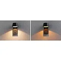 Paulmann outdoor wall luminaire CAPEA with motion detector, switchable, insect friendly IP44, anthracite 