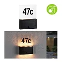 Paulmann illuminated house number NEDA PIR with motion detector LED IP44, anthracite