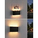 Paulmann illuminated house number NEDA PIR with motion detector LED IP44, anthracite