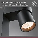 Paulmann bollard light KIMU 2 SPOT 2 flames, switchable, cardanic swivelling, insect friendly IP44, anthracite 