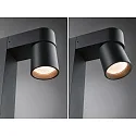 Paulmann bollard light KIMU 2 SPOT 2 flames, switchable, cardanic swivelling, insect friendly IP44, anthracite 