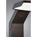 bollard light ZERENA with sensor, insect friendly, sea-air resistant IP44, anthracite 