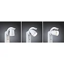Paulmann bollard lamp CUFF PIR with sensor IP44, transparent, white 