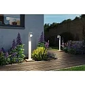 Paulmann bollard lamp CUFF PIR with sensor IP44, transparent, white 