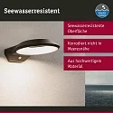 Paulmann outdoor wall luminaire ANELA PIR with sensor, insect friendly, sea-air resistant IP44, anthracite 