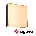 outdoor wall luminaire AZALENA with sensor, ZigBee controllable, insect friendly IP44, anthracite, transparent dimmable