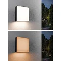 outdoor wall luminaire AZALENA with sensor, ZigBee controllable, insect friendly IP44, anthracite, transparent dimmable