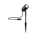Paulmann gorund spike luminaire PLUG&SHINE SHIRA RGBW, ZigBee controllable LED IP65, anthracite dimmable