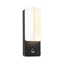 outdoor wall luminaire BONNIE PIR with sensor, insect friendly, sea-air resistant IP44, anthracite 