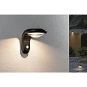 Paulmann solar wall luminaire DISKOLA PIR with sensor IP44, anthracite, transparent 