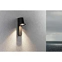 Paulmann outdoor wall luminaire CAISSA PIR with sensor IP44, anthracite, transparent 