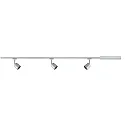 Paulmann URail Set Cover, excl. lamp, max. 10W, GU10, chrome matt