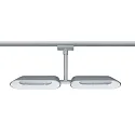 Paulmann Paulmann URail LED Spot Dipper, 2x10W, dimmable, chrome matt/white