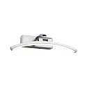 picture lamp BENTO small, half round, tiltable IP20, brushed aluminium 