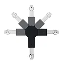 Paulmann URail Joint connector max. 90°, 230V, max. 1000W, black matt