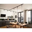 Paulmann URail LED Spot CUBE, 230V, 8W 2700K 520lm 65°, dimmable, black matt / chrome