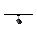 Paulmann URail LED Spot CUBE, 230V, 8W 4000K 520lm 65°, dimmable, black matt / chrome