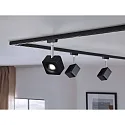 Paulmann URail LED Spot CUBE, 230V, 8W 4000K 520lm 65°, dimmable, black matt / chrome