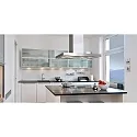 Furniture recessed luminaire, protective glass structured, 12V, G4, 66mm, brushed iron