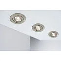 Paulmann Recessed luminaire QUALITY, 12V, GU5,3, 51mm, swiveling, brushed iron