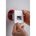 Paulmann Paulmann Wall recessed luminaire LED Edge, 1,1W, chrome matt, inkl. lamp