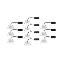 Paulmann Set of 10 Outdoor LED Recessed spot CALLA IP65, swivelling, 230V, each 6W 4000K 680lm 100°, white matt