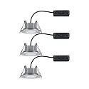 Paulmann Set of 3 Outdoor LED Recessed spot CALLA IP65, swivelling, 230V, each 6W 4000K 680lm 100°, chrome matt