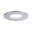 Paulmann Set of 3 Outdoor LED Recessed spot CALLA IP65, swivelling, 230V, each 6W 4000K 680lm 100°, chrome matt