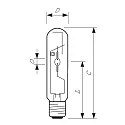 Philips metal halide lamp MASTER CITYWHITE CDO-TT T46 E40 2800K CRI 80-89