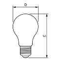 Philips filament lamp standard MAS LEDBulb ND CL GUE A60 E27 4W 840lm 2700K 