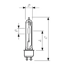 Philips metal halide lamp MASTER COSMOWHITE CPO-TW XTRA PGZ12 T19 PGZ12 CRI 40-59 dimmable