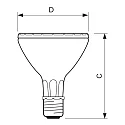 Philips reflector lamp MASTER COLOUR CDM-R P30 PAR30 E27 35W 2000lm 3000K 30° CRI 90 