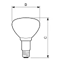 Philips reflector lamp IR250CH BR125 BR125 E27 dimmable