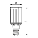 Philips Professional LED retrofit TrueForce Urban HPL CL ND, 230V, E40, 42W LF840 6000lm 360°